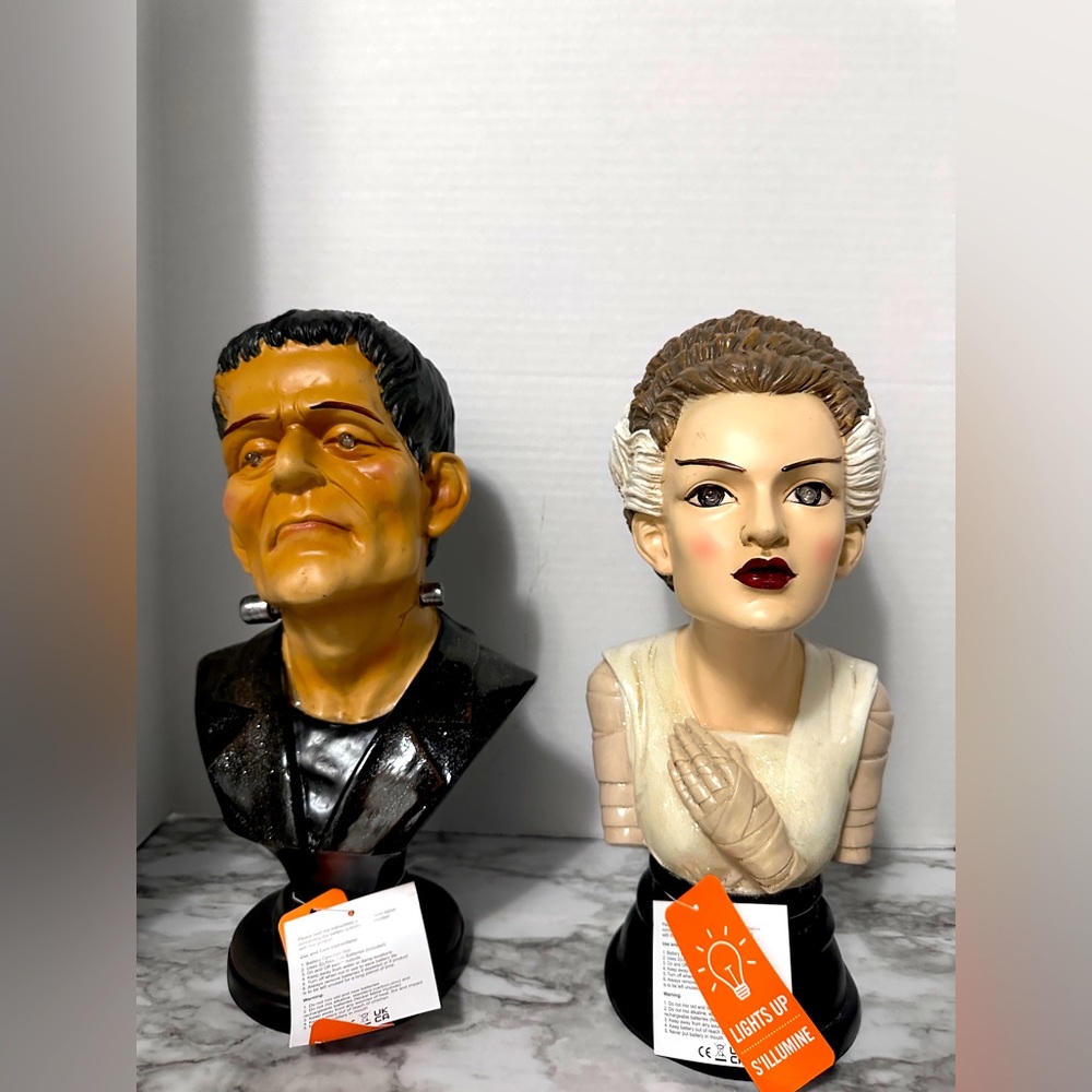 Stylized Women Other Bust - Cream and Brown Decorative Figure